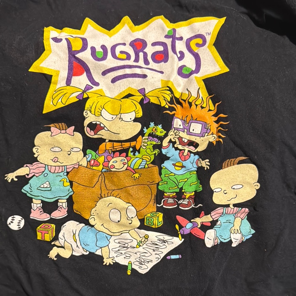 Nickelodeon Black Cotton T-Shirt